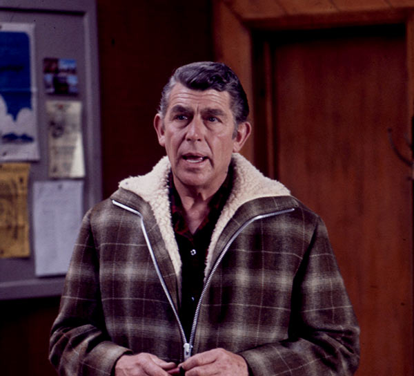 Image of Caption: American actor, Andy Griffith