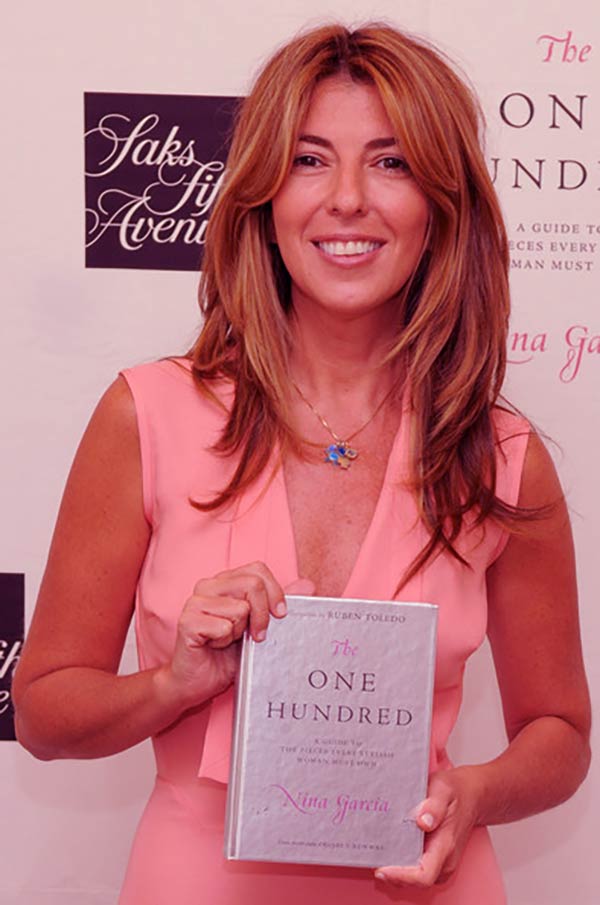 Image of Caption: Nina Garcia launched her book The One Hundred: A Guide to the Pieces Every Stylish Woman Must Own in 2008