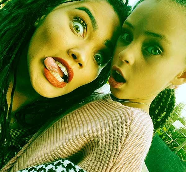 Image of Ayesha took a selfie with her daughter, Riley Elizabeth and shared it on Instagram
