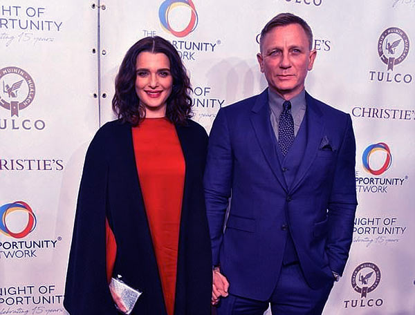 Image of Daniel Craig and his wife, Rachel Weisz in New York in 2018
