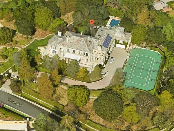 Image of Caption: Elon Musk purchased Bel-Air mansion in late 2012 for $17 million