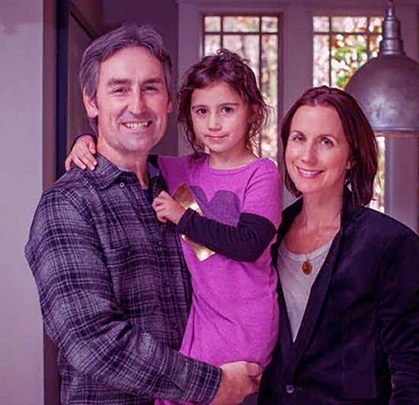 Image of Jodi Faeth and Mike Wolfe's daughter, Charlie, is witnessed in their marriage.