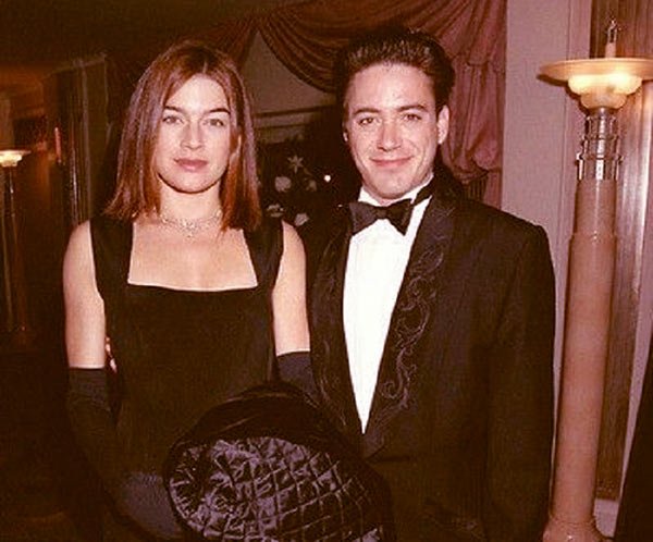 Image of Robert Downey Jr. and his ex-wife Deborah Falconer