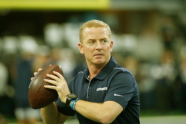 Image of Jason Garrett, the former offensive quarterback player who became the head coach of the Cowboys